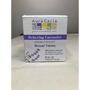 Aura Cacia Relaxing Lavender aromatherapy shower tablets